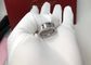 Customized Minimalist White Gold Band Engagement Rings For Wedding